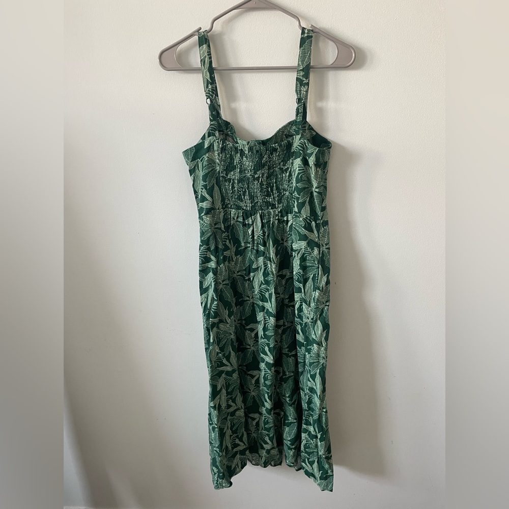 Market & Spruce Green Botanical Midi Dress - Picture 2 of 3